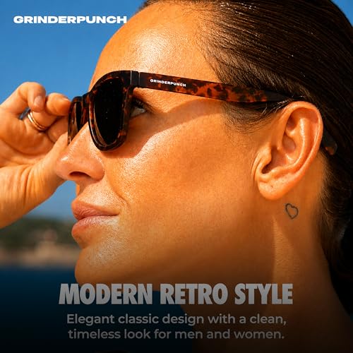 Image of grinderPUNCH Womens Polarized Sunglasses UV400 Protection Classic Retro Driving Sun Glasses Trendy Fashion Shades