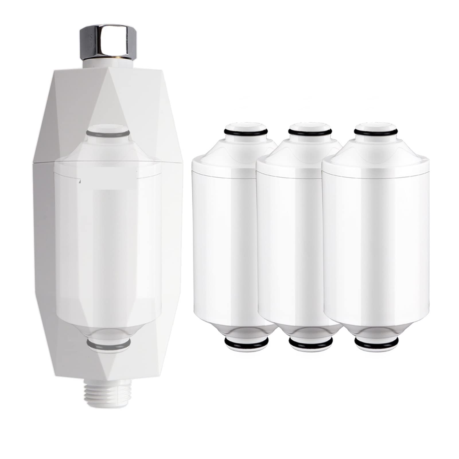 Dcdcd 1Xhost And 4Xfilter Vitamin Revitalizing Shower Filter - Reduces Dry Itchy Skin, Dandruff, Eczema, Dramatically Improves Skin, Hair, Nails