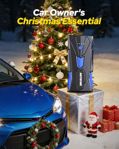 AUTOONE 6000A Car Battery Jump Starter Up to All Gas & 12L Diesel Engine, Car Battery Jumper Starter Portable 12V Jump B - Additional View