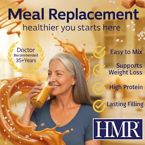 Image of HMR 120 Salted Caramel Meal Replacement Shake Powder, 12 Servings