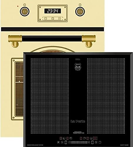 Kaiser Induktions Herd-Set EH 4796 ElfAD+KCT 67 FIN, Retro Backofen Einbaubackofen 45 cm, Autark, 50 L, 9 Funktionen…