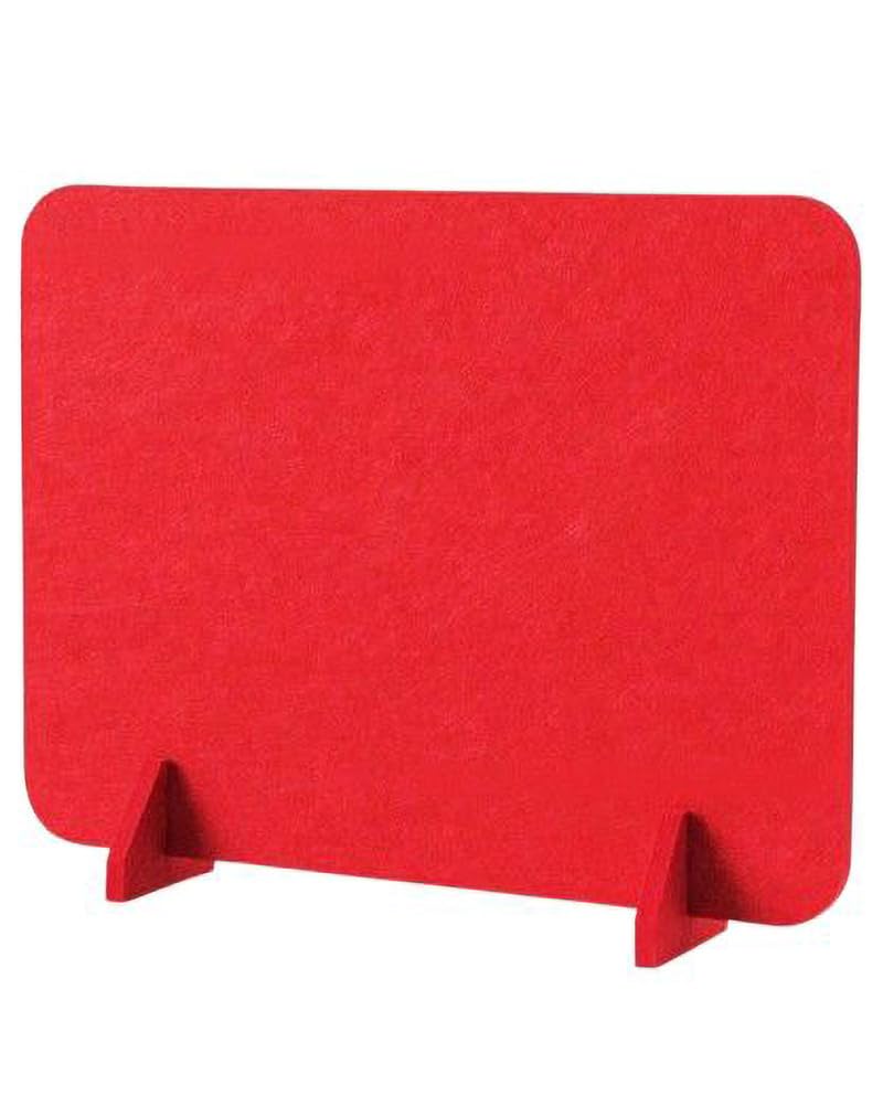 Divisor de escritorio de privacidad, panel acústico, partición independiente con base, separación de espacio de trabajo, biblioteca, divisor de habitación, rojo, 40 x 60 cm, mejora el enfoque y el