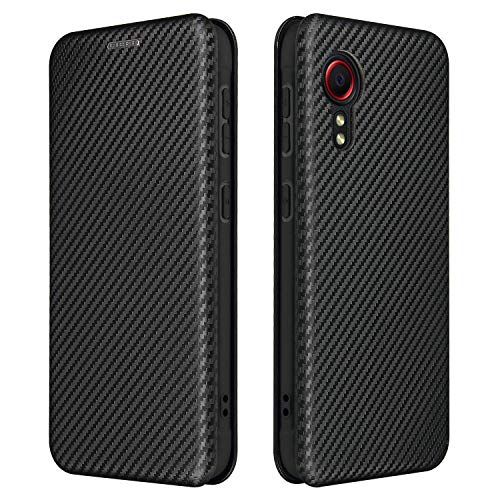 Dhongf Hülle für Samsung Galaxy Xcover 5 Handyhülle zusammenklappen Stoßfest Kratzfest 360 Rundumschutz Holster für Samsung Galaxy Xcover 5 Hülle Schwarz Cover