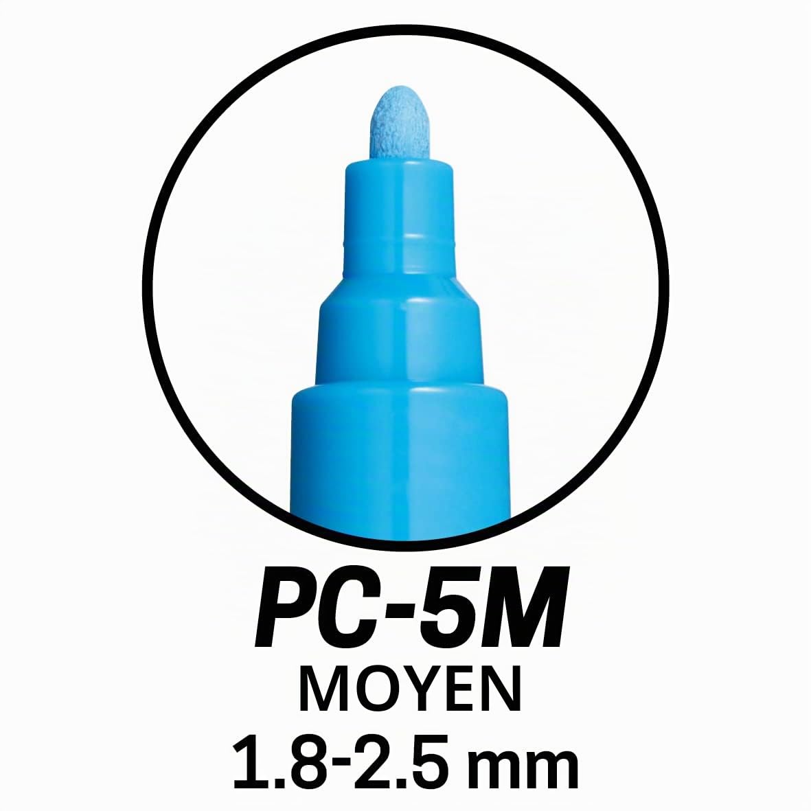Posca 153544869 Lot de 39 Marqueur peinture avec encre à base d'eau et pointe ogive 2,5 mm