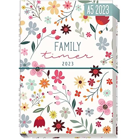 Family-Timer 2023 A5 Der Familien-Kalender! 12 Monate Cover