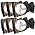 Outdoor Faucet Cover Socks 10"H x 6.3"W for Winter Freeze Protection, Outdoor Tap Cover, Faucet Covers for Outside, Reusable Outdoor Yard Spigot Cover, Antifreeze Water Insulated - 6 Piece