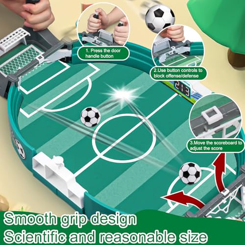 SZSMW Mini Tischkicker - Tischfussball Spiel - TischfußBall Kinder - Geeignet FüR Spielzimmer, Firmenlounges, Hausbars, Partys Im Freien, Perfekt FüR ZusammenküNfte Mit Familie und Freunden – Bild 3