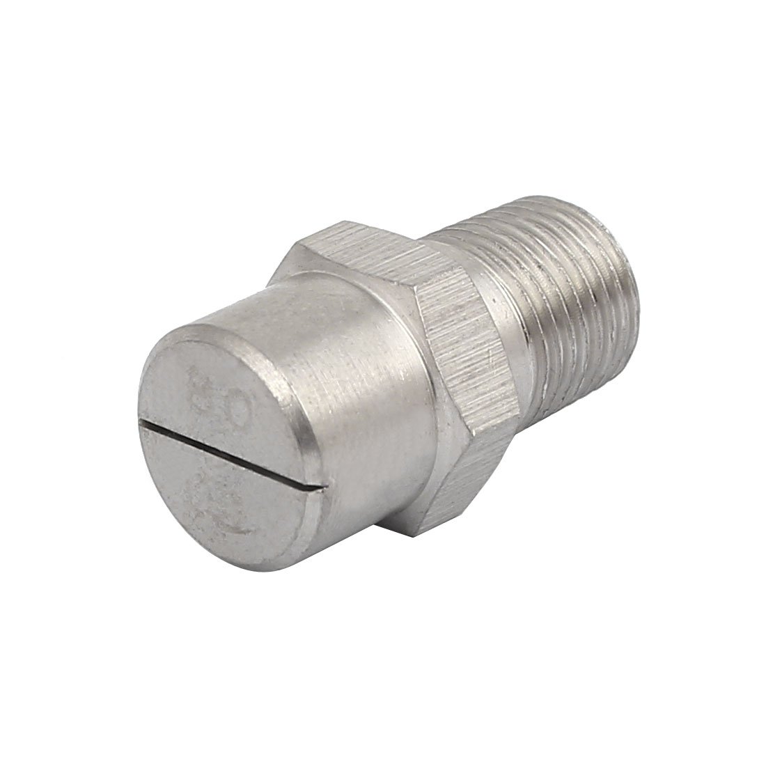 Uxcell Punta Spray A Ventaglio Piatto 1/4BSP: Ugello In Acciaio Inox, 0.66mm, 65&deg;