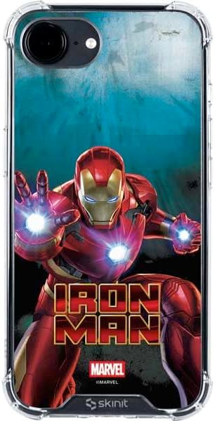 Skinit Clear Phone Case Compatible with iPhone 16e - Officially Licensed Marvel Iron Man New Armor Design