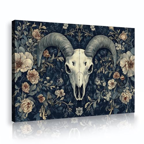 Affiche fleurs orientales OSHIONARTE sur toile 30x45cm avec cadre
