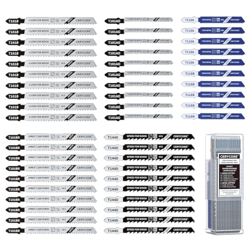 Cerycose 50-Piece HCS & HSS Blade Set