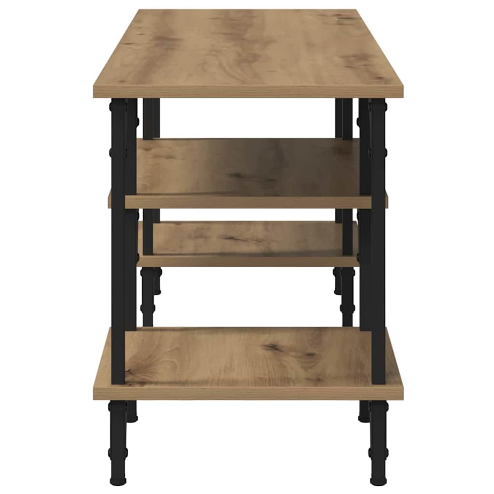 Gecheer TV-Schränk Artisan-Eiche 102 x 35 x 45,5 cm, Fernsehschrank Fernsehtisch TV-Lowboard für Wohnzimmer Home-Cinema Gamerzimmer881295