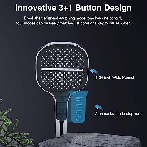 Sistema de ducha lluvia 13 pulgadas con set combinado de mano miniatura 4