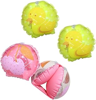 ABOOFAN 2 Pares Anel De Natação De Braço Flutuador De Natação Infantil Brinquedos Infantis Flutuador De Bebê Braçadeiras De Natação Para Crianças Acessórios De Piscina Flutuadores De