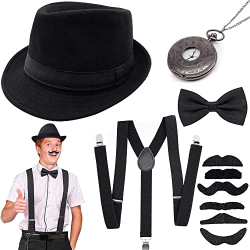 1920s Gangster Kostüm-Set Für Herren – Inkl. Weste, Hut, Hose & Accessoires Für Mottopartys