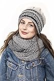 Strickmütze mit Loopschal Kombi Set