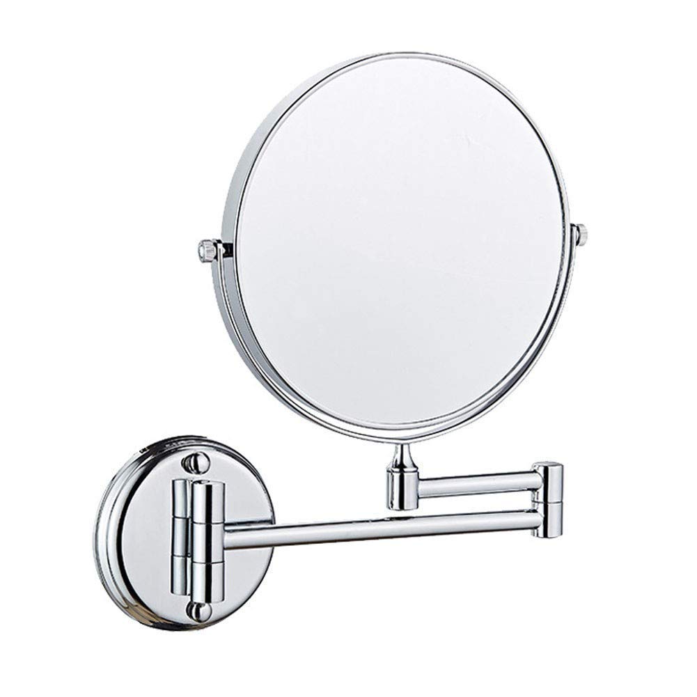 Miroir mural pivotant extensible pour maquillage et rasage dans la salle de bain