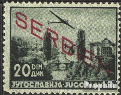 Serbia (German.cast.2.World.) 22 unmounted Mint/Never hinged ** MNH 1941 Print Edition (Stamps for Collectors) Airplanes/Balloons/Zeppelins/Aviation