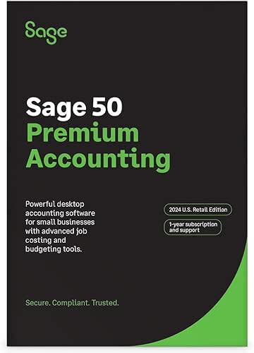 SAGE 50 PREMIUM ACCOUNTING 2024 U.S. 1-USER 1-YEAR SUBSCRIPTION