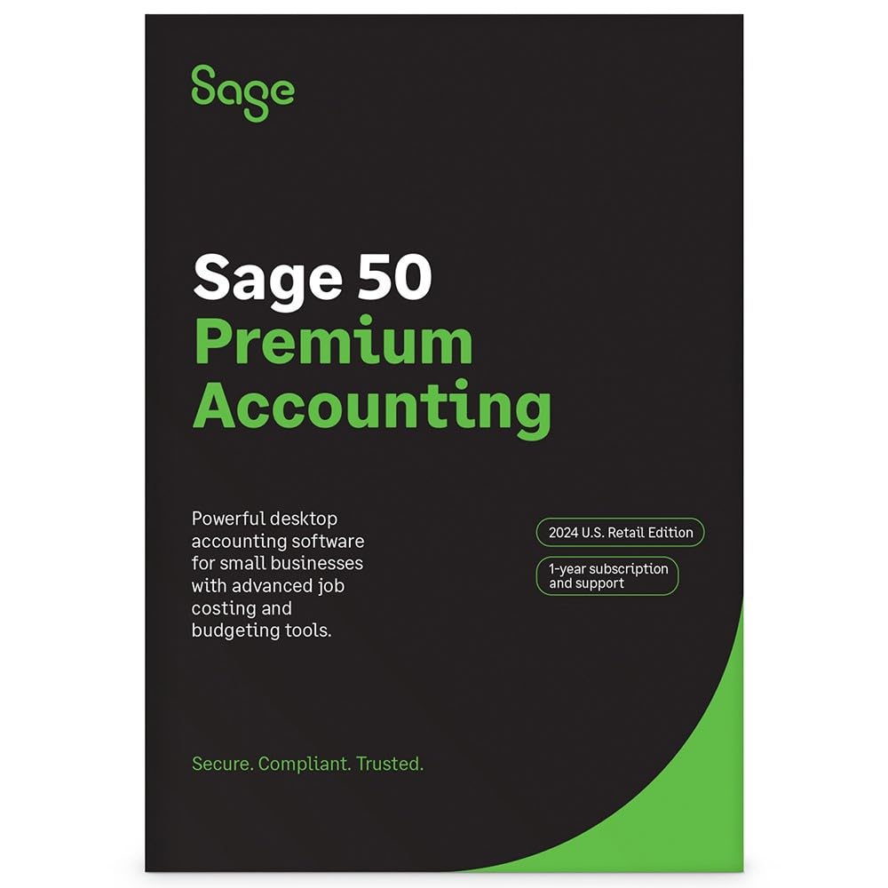SAGE 50 PREMIUM ACCOUNTING 2024 U.S. 3-USER 1-YEAR SUBSCRIPTION