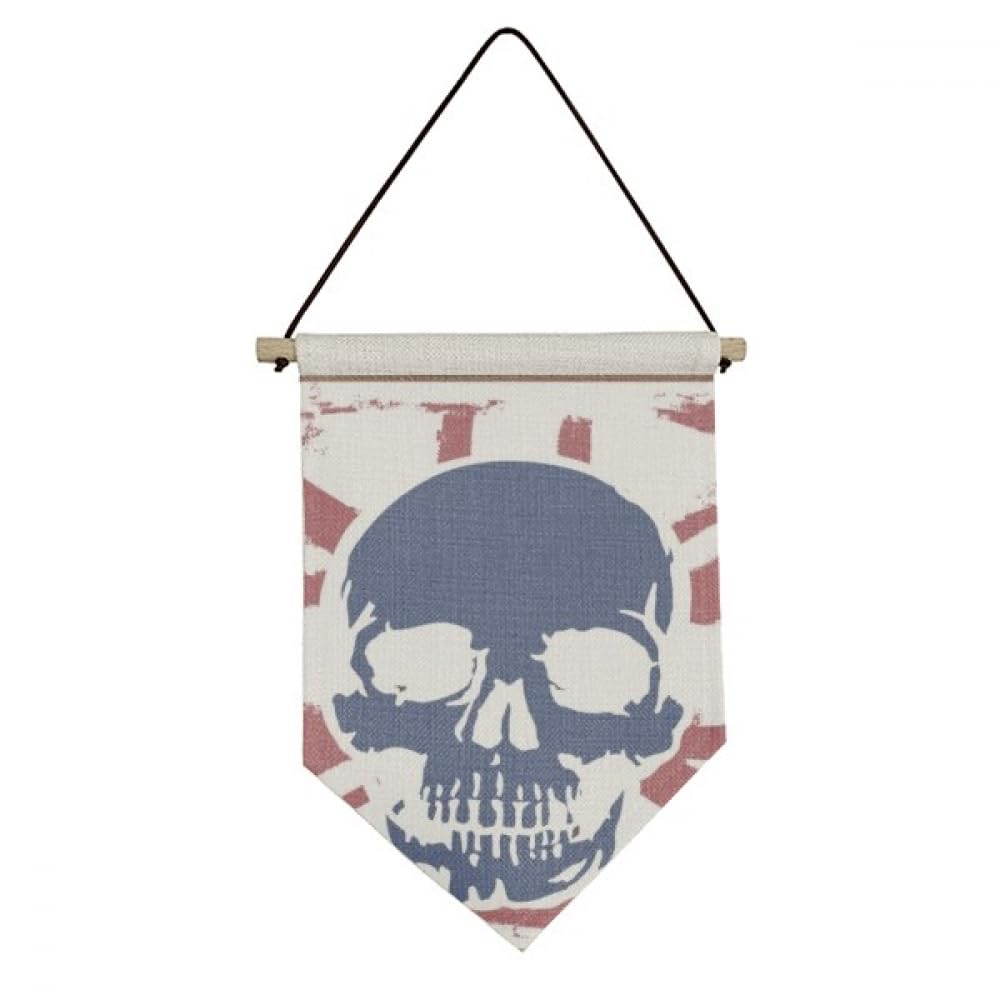 Drapeau Union Jack squelette en toile suspendue pour déco rock gothique