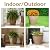 Sunnydaze 24-Inch Anjelica Large Plastic Pot for Plants - Outdoor Double-Walled Large Plastic Planter with Drillable Drainage Holes - Beige - 4pk