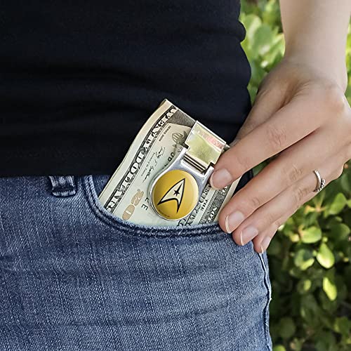 Star Trek Command Shield Satin Chrome Plated Metal Money Clip2