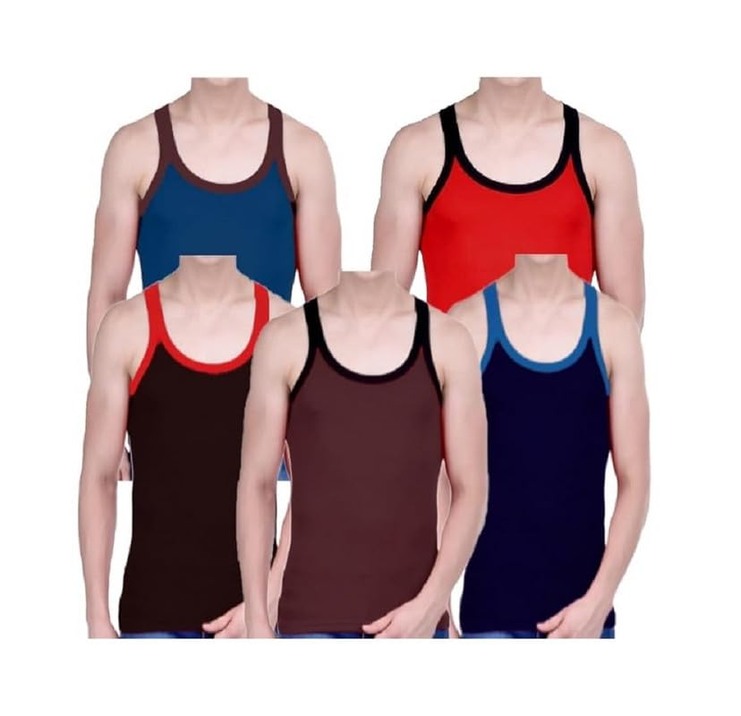 Image of INNERO Men's Gym Vest, Soft Cotton Vest Fot Men, (Pack of 1)