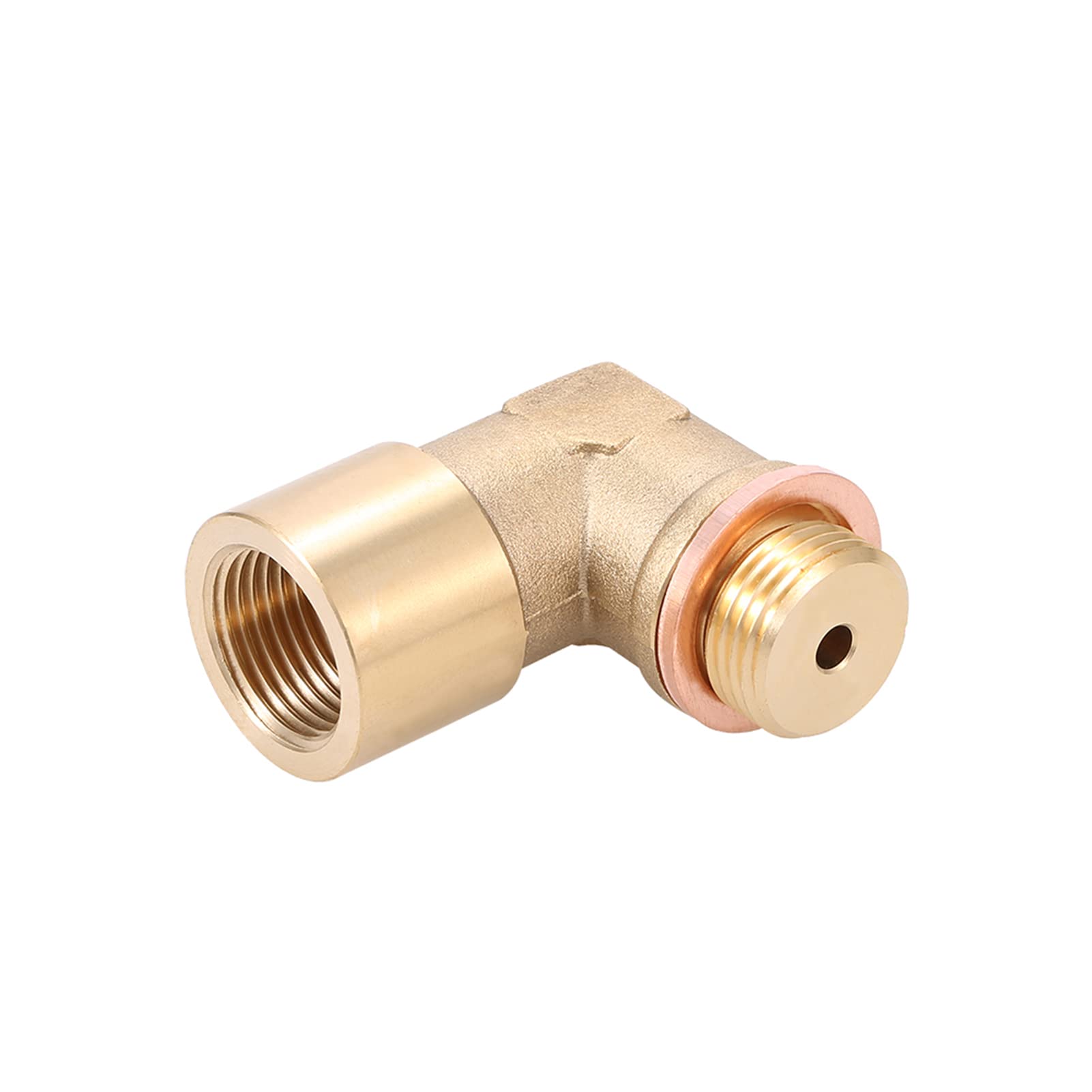 90° Angled Lambda O2 Oxygen Sensor Extender Spacer for Decat Hydrogen Brass M18x1.5