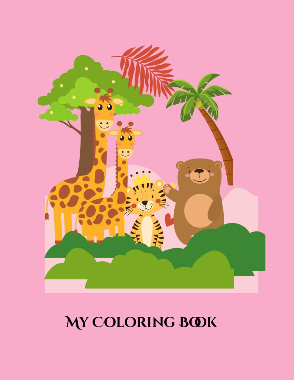 My Coloring Book: Adorable Land and Sea Animals coloring