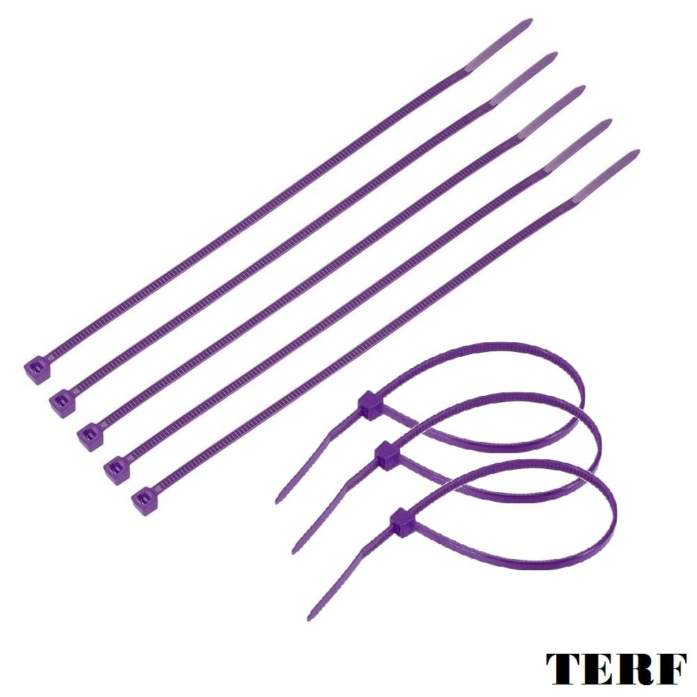 Gocableties - Fascette Plastica Arancione - 300 mm x 4,8 mm - 100 Pezzi - Fascette Elettricista