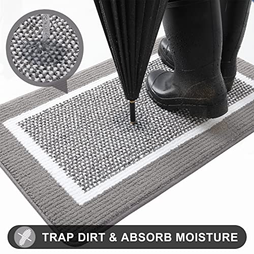 Colorxy Indoor Door Mat, Non-Slip Absorbent Resist Dirt Entrance Mat thumb #4