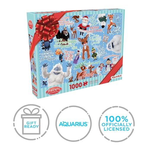 Aquarius 65537 Rudolph The Red Nosed Reindeer Wrapping Paper 1000Pc Puzzle thumb #3