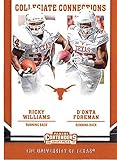 Donta Foreman and Ricky Williams football card (Texas Longhorns NCAA College) 2017 Contenders Draft Picks #10