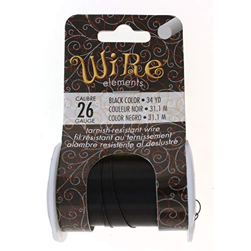 Image of The Beadsmith Wire Elements 26-Gauge Lacquered Tarnish-Resistant Copper Wire for Jewelry Making, 34 Yard, 31.09 Meter Spool