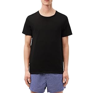 Lacoste Men's 100% Cotton Regular Fit Crew Neck Undershirt, 3-Pack