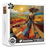 Saralluna Puzzle for Adults 1024 Pieces, Sunlit Dress Fields...