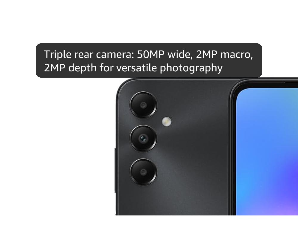 SAMSUNG Galaxy A05s (128GB, 4GB) 6.7" Dual SIM GSM Unlocked Global 4G LTE A057M/DS (Black)