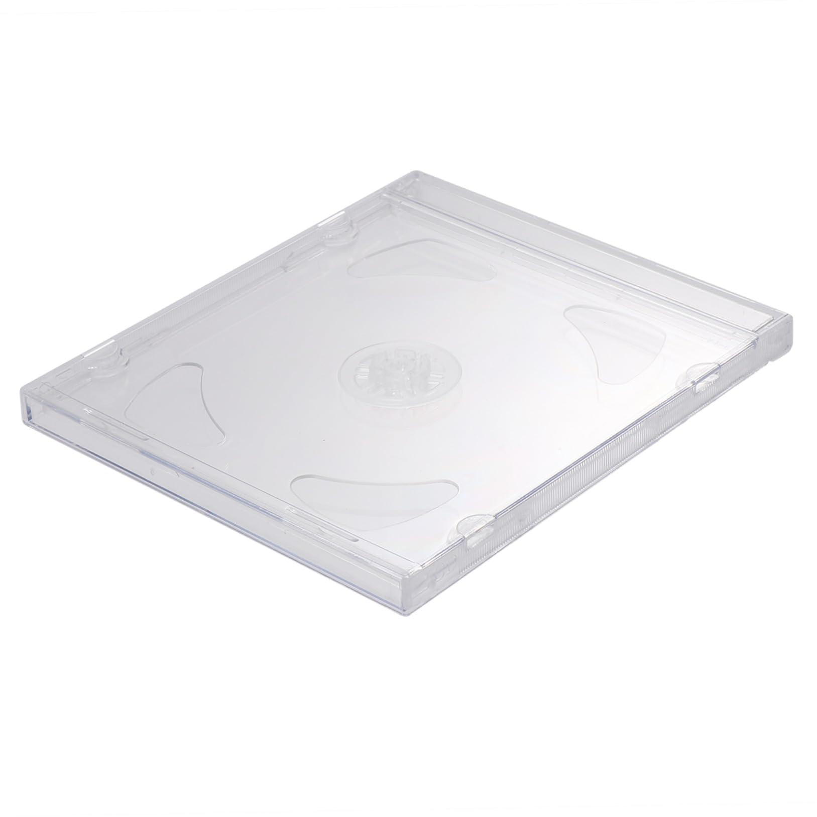 BESPORTBLE 10 Custodie Trasparenti per CD Doppie in Plastica Rigida Porta CD Compatto per Dvd Confezione da 10 Pezzi per Archiviazione Video e Multimedia per Casa e Regalo