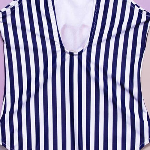 𝐇awaiian Bathing Suit for Kids Girls Trendy One-𝐏iece Stripe Swimsuits Summer Swimming Suit Suspender Swimwear4