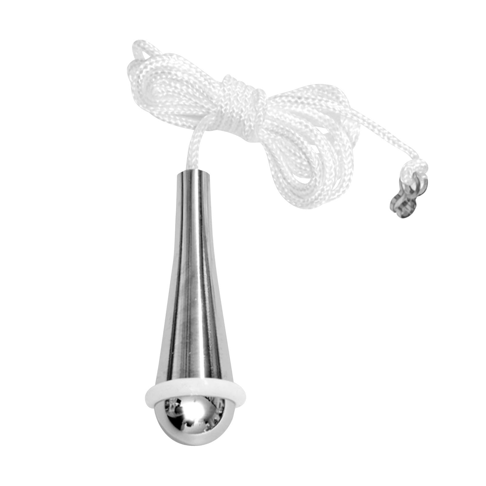 Teardrop Bathroom Pull Cord Handle, Silver Chrome Pull String Switch, 59in/1.5m Nylon Extension Replacement Pull Cord Light,Pendant Weight Connector for Bathroom Toilet Light Ceiling Lights Fan Switch