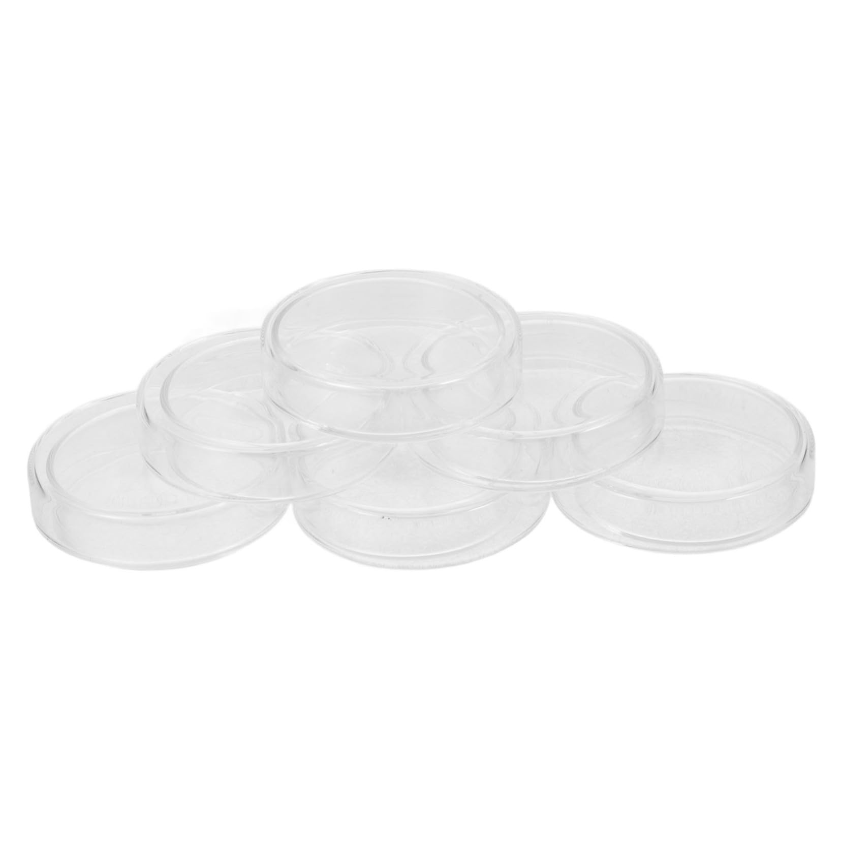 PRETYZOOM 6pcs Glass Dish Culture Dishes Clear Borosilicate Plate School Science Cell Lids Tissue Laboratory Agar Dishes Agar Dish Holder Culture Dish Agar Transparent