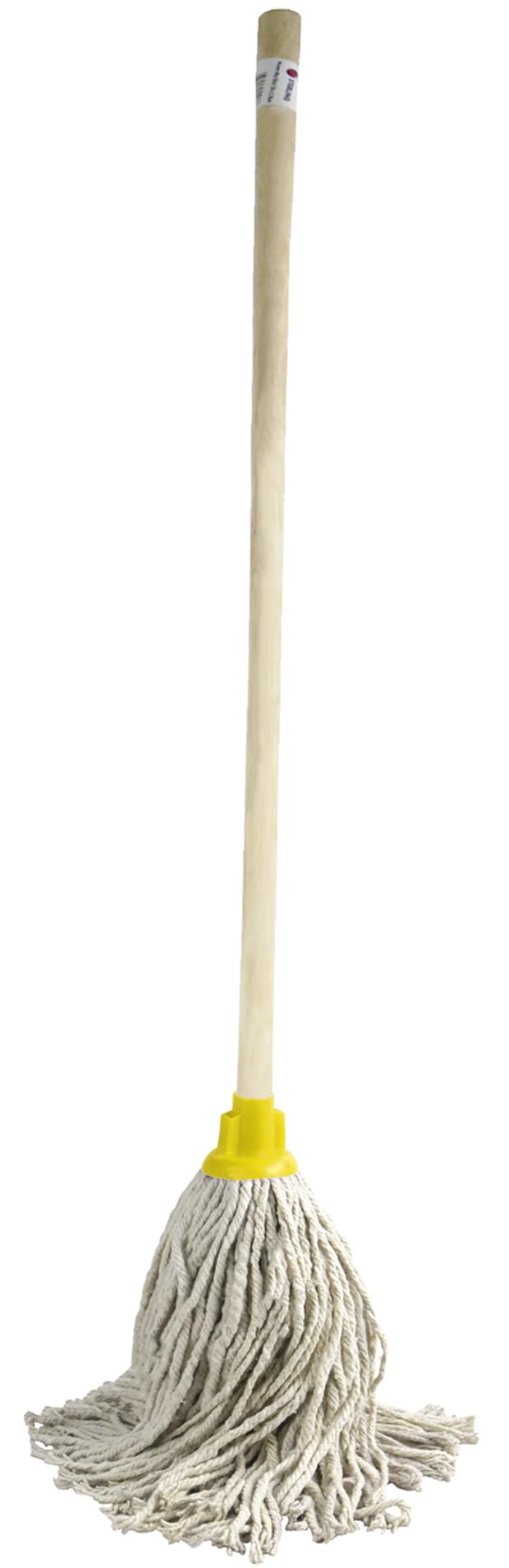 Catergold Yellow Super Jumbo Mop Py20: 120cm Long Wooden Handle, 100% Cotton Super Absorbent Mop Heads, Set of 2, Ideal for Hard Floor Cleaning