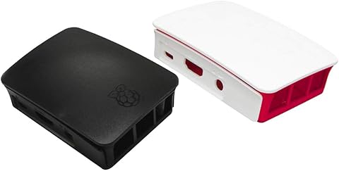 Milageto Nuevo Gabinete De Carcasa para La Raspberry Pi 3 Modelo B Negro + Blanco Informática,Componentes,Dispositivos externos,Cajas de ordenador de sobremesa