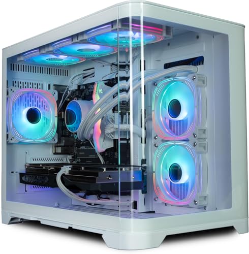 ionz Gaming PC - Desktop Computer, Ryzen 5 5600, NVIDIA RTX 5060,16GB RAM 1TB NVMe SSD, 240mm AIO, Windows 11, 600W 80+ PSU, WiFi, White - Flow ionz Gaming PC - Desktop Computer, Ryzen 5 5600, NVIDIA RTX 5060,16GB RAM 1TB NVMe SSD, 240mm AIO, Windows 11, 600W 80+ PSU, WiFi, White - Flow