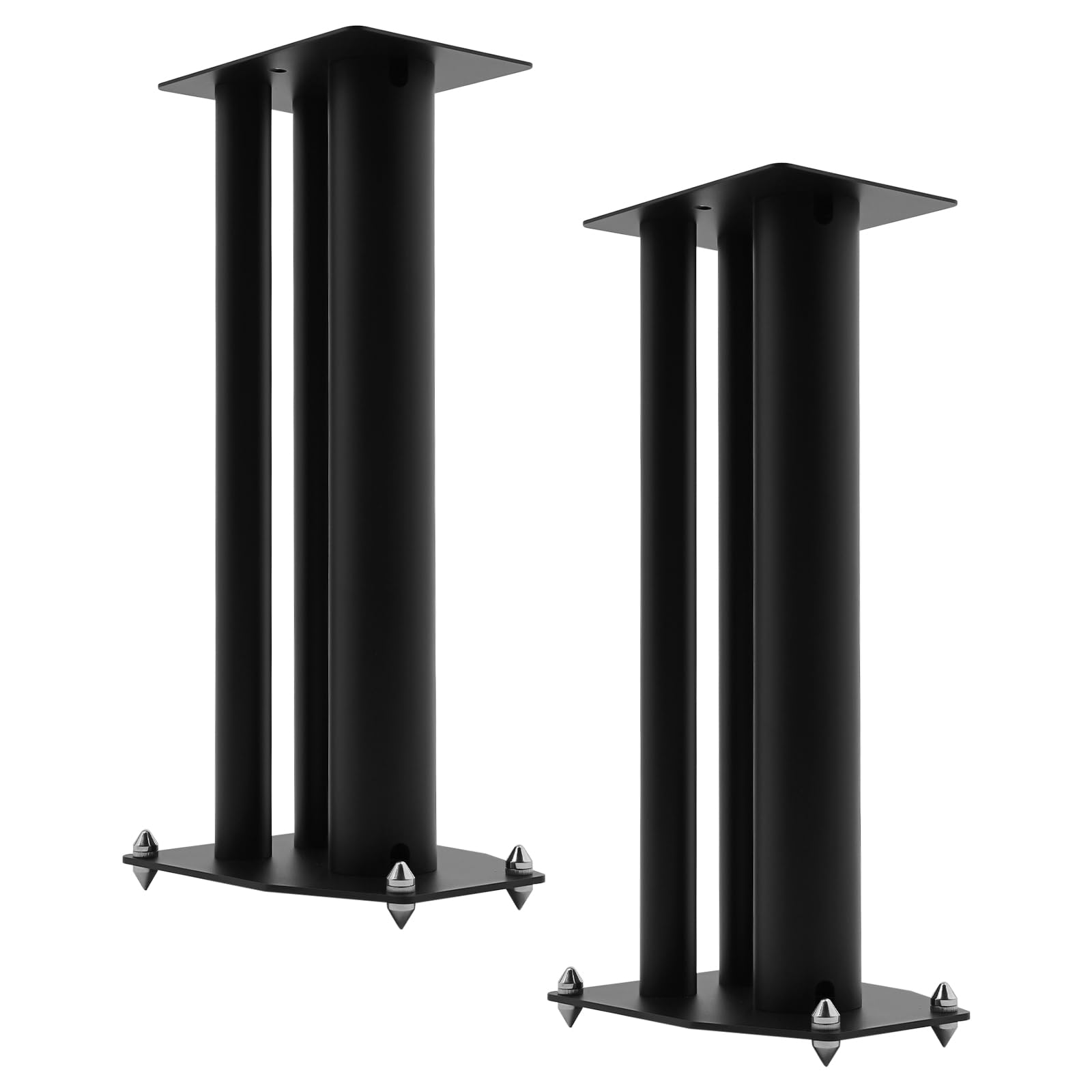 Supporto per altoparlante indipendente, in ferro moderno, nero, per soggiorno, studio, home theater, altezza regolabile