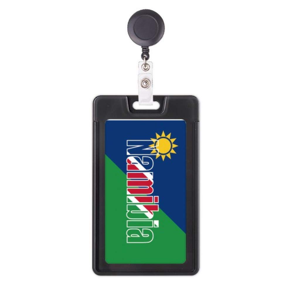 Funda retráctil para tarjeta de identificación con diseño patriótico de Namibia 5