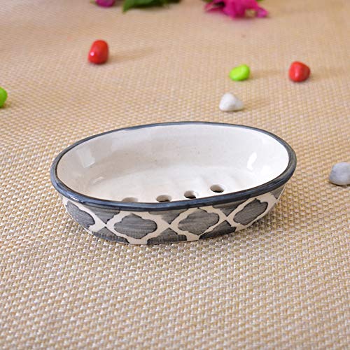 Image of Ceramic Soap Dish Holder, Ceramic Soap Dish Tray Holder