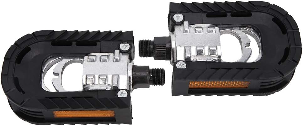 1 Pair Foldable Aluminum Alloy Bike Pedals Lightweight Metal Bicycle Pedals for Folding Bike, Mountain Bike, Road Bike
