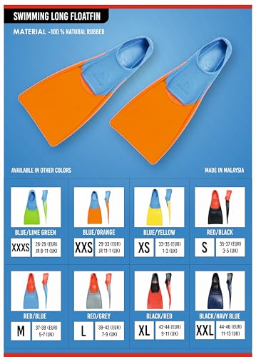Image of AIRAVAT Floatfin for Swimming, Long Floating Silicone Fins for Freestyle & Backstroke Training Swim, Diving Fin Leg Paddles